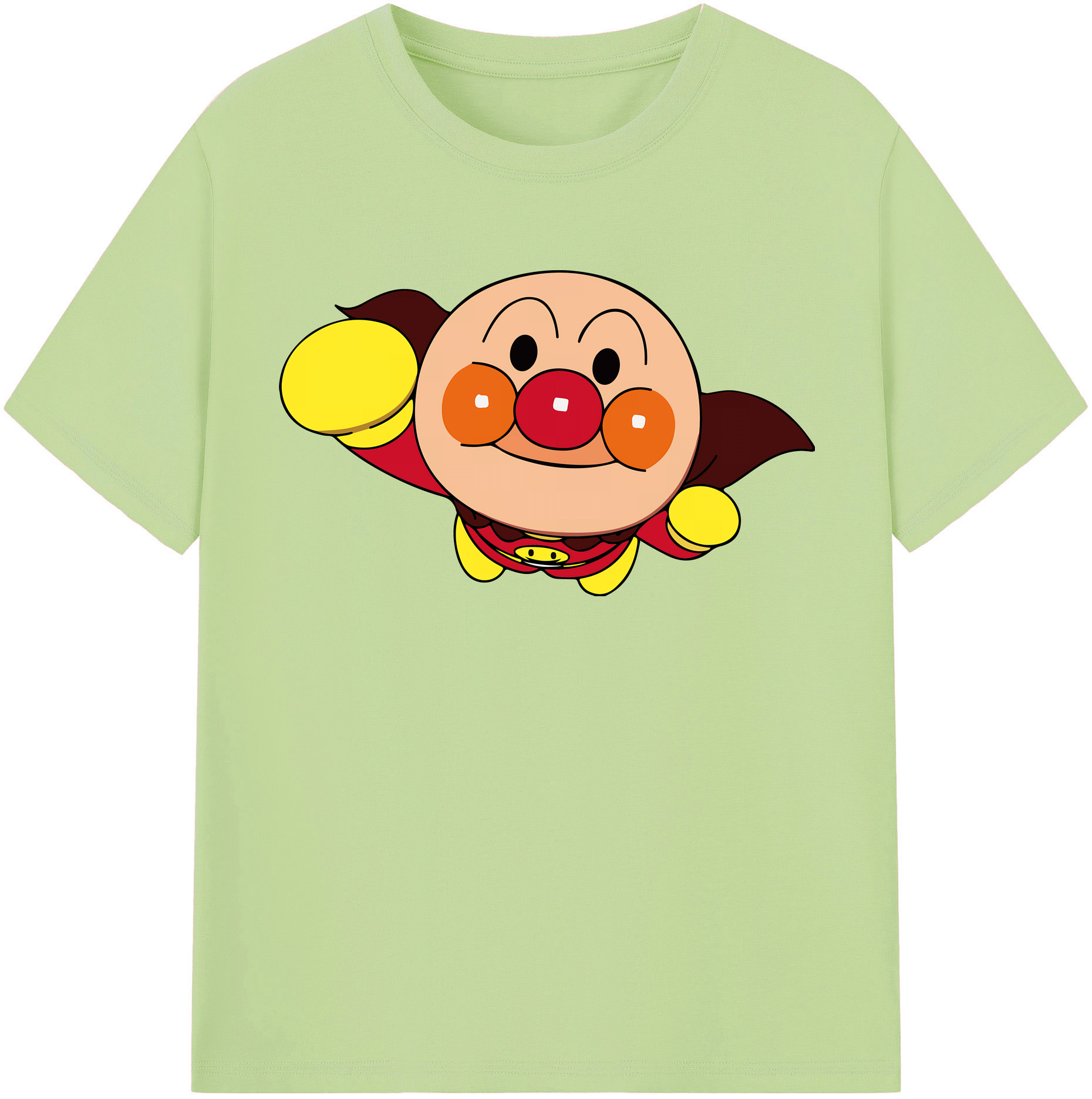 （画像用） アンパンマン Anpanman 綿100％半袖Tシャツ（フロントプリント）